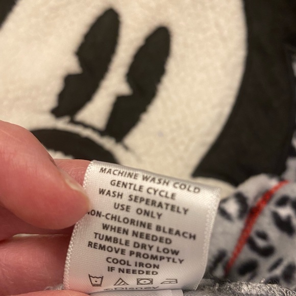 Long-Sleeved Fleece Top Mickey Mouse Live Love Disney - Girls Small - Picture 5 of 6